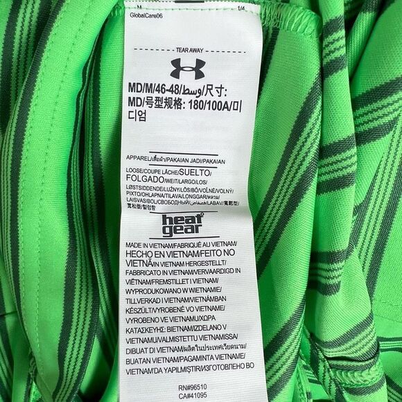 Under Armour Moisture Wicking Striped Polo with “Mi-Tech Tungsten Metals”‎ Patch - Picture 8 of 13